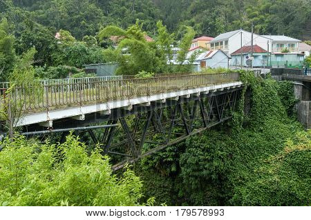 Old Bridge Of Salazie On La Reunion Island, France