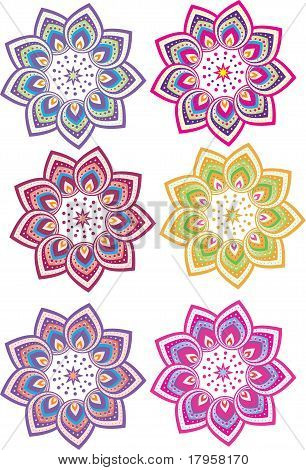 Teste padrão de flor