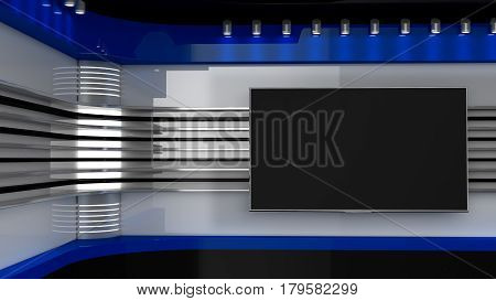 Tv Studio. Red Studio. Backdrop For Tv Shows .tv On Wall. News Studio. The Perfect Backdrop For Any