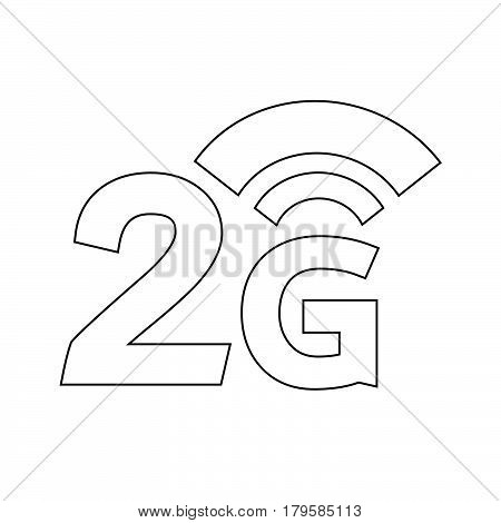 an images of Or pictogram 2G Wireless Wifi icon
