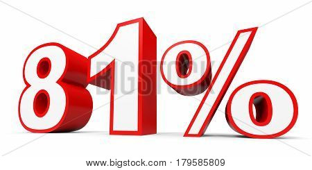 Eighty One Percent Off. Discount 81 %.