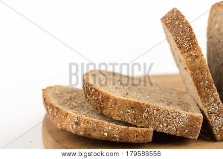 Healthy Chrono Bread Isolated Over White Background