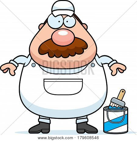 Cartoon Painter Mustache
