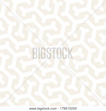 Vector Seamless Interlacing Lines Pattern. Modern Stylish Texture. Repeating Geometric Background With Hexagonal Lattice.
