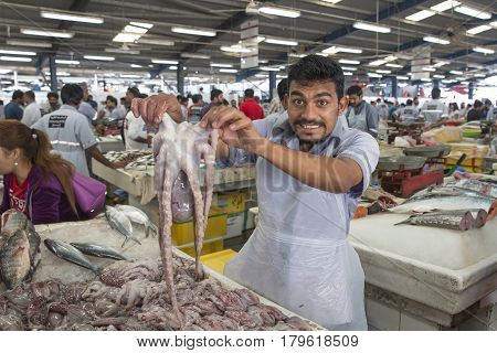 Old Dubai Fishmarket In Deira