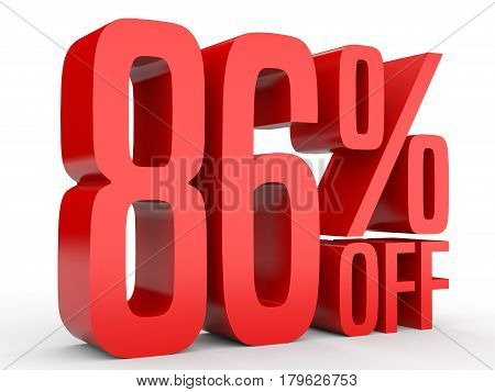 Eighty Six Percent Off. Discount 86 %.