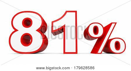 Eighty One Percent Off. Discount 81 %.