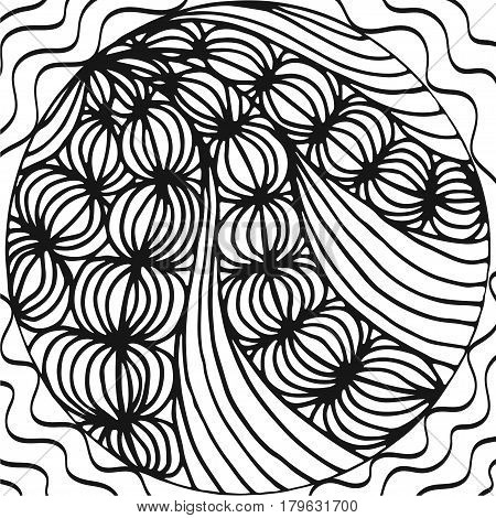 Abstract hand drawn background. Doodle pattern. Vector illustration