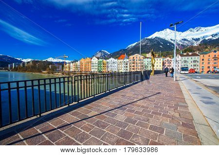City Scape In Innsbruck City Center.
