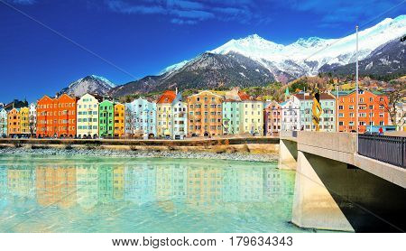 City Scape In Innsbruck City Center.