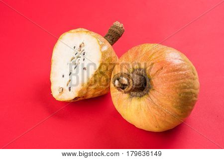 rare fruit from India names upon Lord Rama called Ramphal or Ram Phal or Ramfal or Ram fal also called as Annona reticulate or Soursop in english