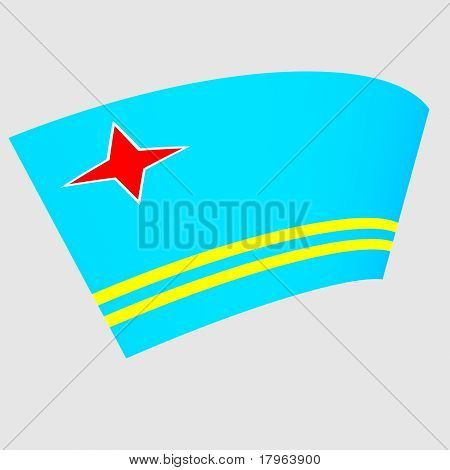 Flagge von Aruba