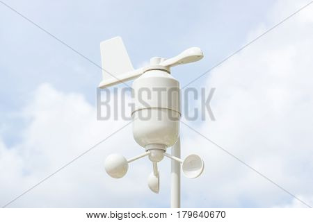 Anemometer Meteorology station Wind meter with blur background