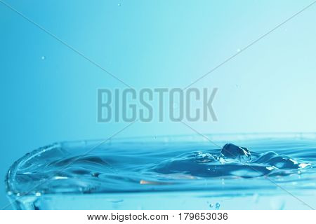 Art of water / Water is a polar inorganic compound that is at room temperature a tasteless and odorless liquid, nearly colorless with a hint of blue.