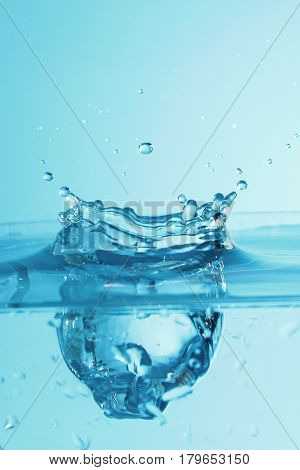 Art of water / Water is a polar inorganic compound that is at room temperature a tasteless and odorless liquid, nearly colorless with a hint of blue.