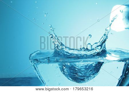 Art of water / Water is a polar inorganic compound that is at room temperature a tasteless and odorless liquid, nearly colorless with a hint of blue.