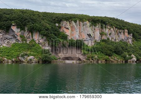 Kurile Lake is a caldera and crater lake in Eastern Volcanic Zone of Kamchatka