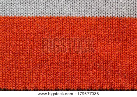 colorful sweater thread texture background Multicolor front loops of wool yarn knitted background