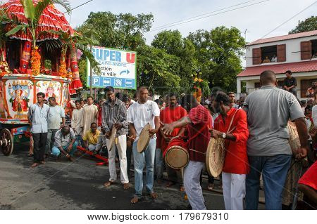 Hindu Celebration Of Pandiale At Saint Andre On La Reunion