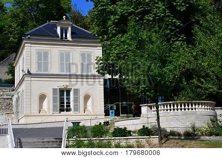 Auvers sur Oise France - august 14 2016 :the tourism office
