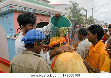 Hindu Celebration Of Pandiale At Saint Andre On La Reunion