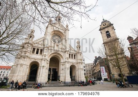 Church Of Saint Catherine In Brussels, Belgium