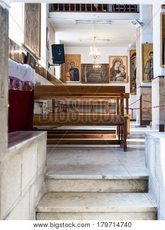 Inside Of Greek Orthodox Basilica Of St George