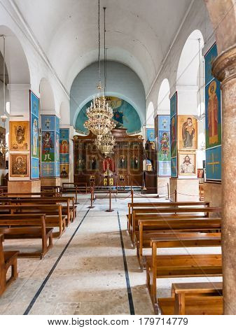 Indoor Of Greek Orthodox Basilica Of St George