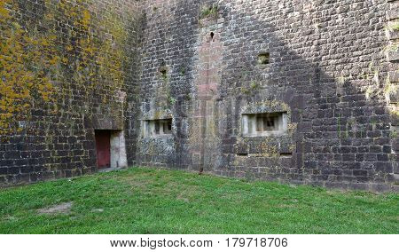 Neuf Brisach France - july 23 2016 : the fortification in summer