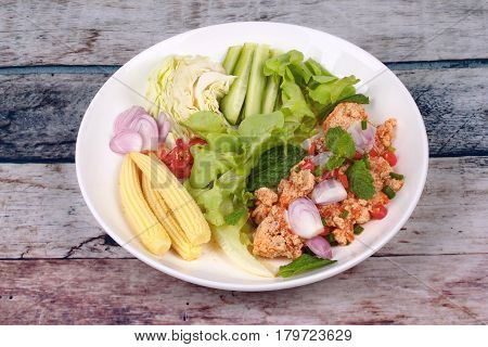 Spicy Sour Carp Eggs Of Silver Barb Fish Salad