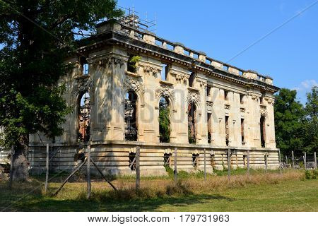 Little Trianon - ruins of the Gheorghe Grigore Cantacuzino s palace, a replica of the original palace in France.