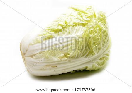 Nappa cabbage isolated over the white background