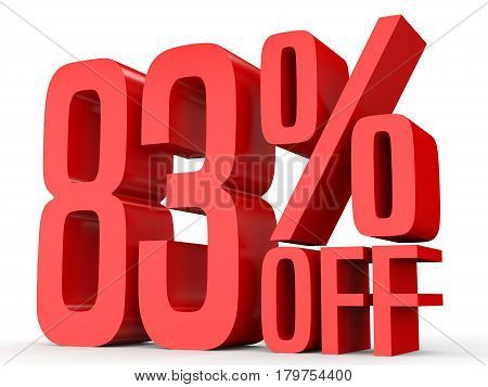 Eighty Three Percent Off. Discount 83 %.
