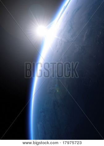 Planet Earth spaceview