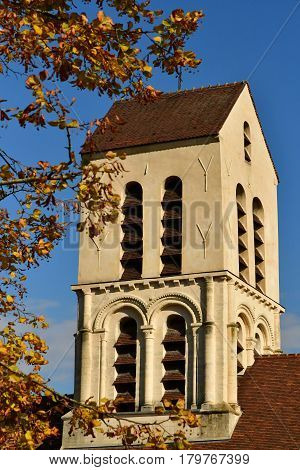 Verneuil sur Seine; France - october 16 2016 : the saint Martin church