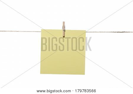 One note or posit hanging wooden pegs