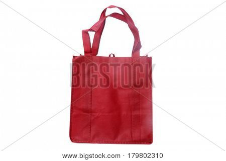reusable shopping bags isolated on white with room for your text
