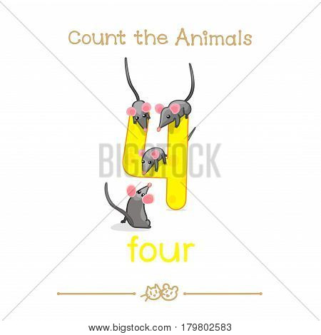 Four 4 card (Series of 