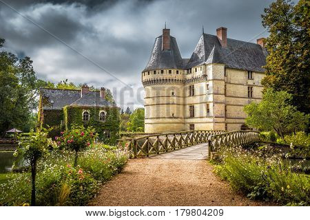 The chateau de l'Islette, France. This Renaissance castle is located in the Loire Valley, was built in the 16th century and is a tourist attraction.