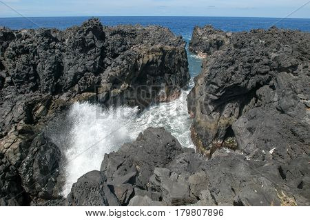 The Vulcanic Coast Of La Reunion Island