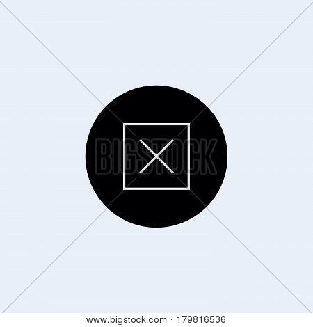 Cross Icon Vector flat design style on background
