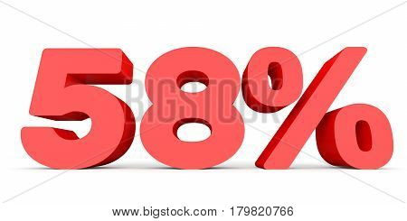 Fifty Eight Percent Off. Discount 58 %.