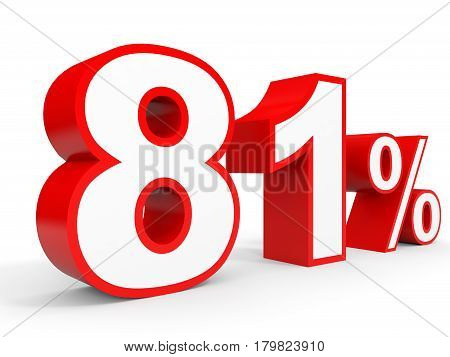 Eighty One Percent Off. Discount 81 %.