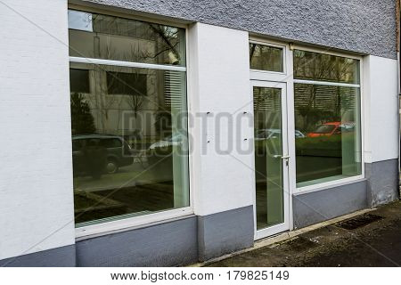 empty standing store