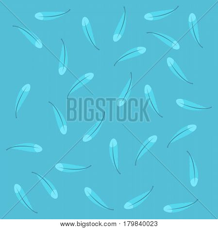 Fearther texture tile in blue color, fashion