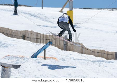 Mateus Morais During The Snowboard National Championships