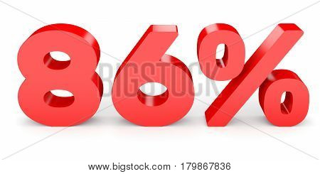 Eighty Six Percent Off. Discount 86 %.