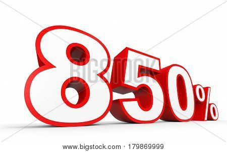 Eight Hundred And Fifty Percent. 850 %. 3D Illustration.