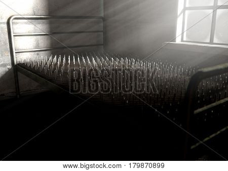 Bed Of Nails In A Room
