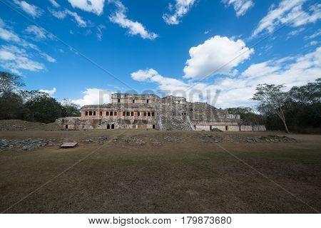 Mayan archaeological site, zona arqueologica Sayil, Yucatan, Mexico